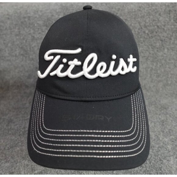 Titleist Footjoy Hat Black M / L Embroidered Official Stadry - Picture 1 of 8